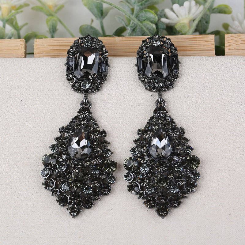 Pendientes al por mayor de la fiesta de diamantes de imitación de diamantes de imitación